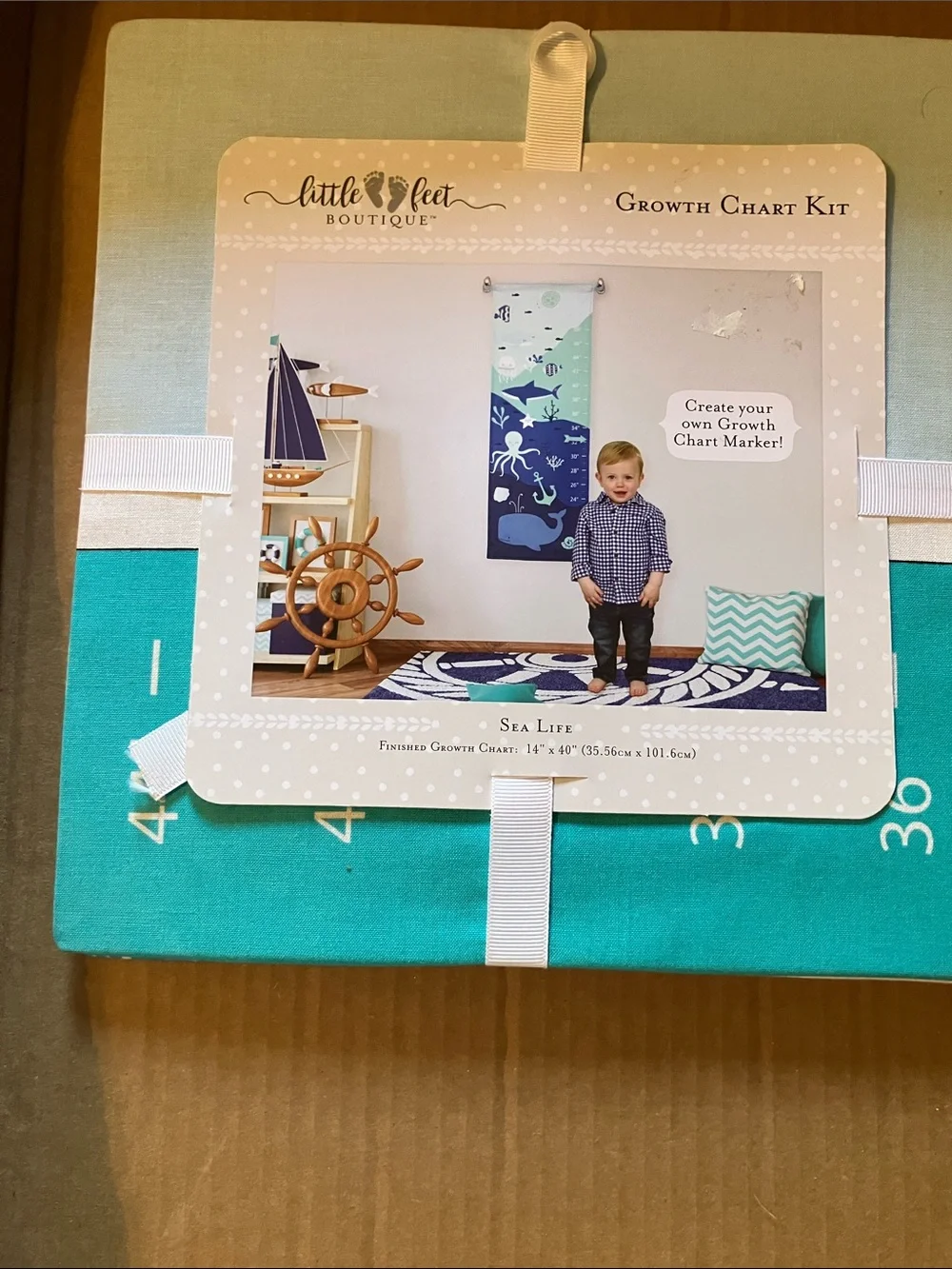 Sea Life Growth Chart Kit - Teal